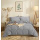 Σεντόνια Υπέρδιπλα Σετ Marta Eden Grey Polycotton Cokitex (170x200+30 ) Με Λάστιχο 4Τεμ