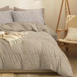 Σεντόνια Διπλά Σετ Marta Eden Mocha Polycotton Cokitex (205x260) 4Τεμ