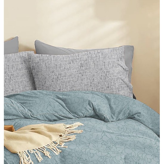 Σεντόνια King Σετ Marta Eden Pine Green Polycotton Cokitex (260x280) 4Τεμ