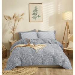 Σεντόνια Διπλά Σετ Marta Marty Grey Polycotton Cokitex (205x260) 4Τεμ