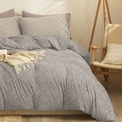 Σεντόνια Διπλά Σετ Marta Marty Mocha Polycotton Cokitex (205x260) 4Τεμ