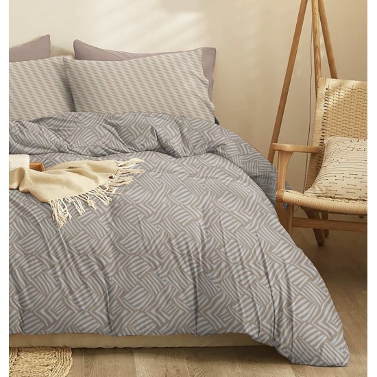 Μαξιλαροθήκες Σετ Marta Marty Mocha Polycotton Cokitex (50x70) 2Τεμ