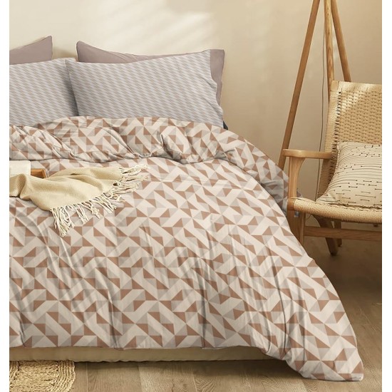 Μαξιλαροθήκες Σετ Marta Mira Brown Polycotton Cokitex (50x70) 2Τεμ
