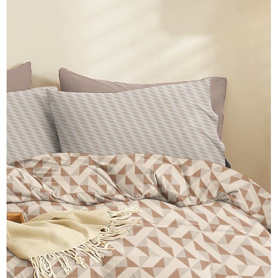 Μαξιλαροθήκες Σετ Marta Mira Brown Polycotton Cokitex (50x70) 2Τεμ