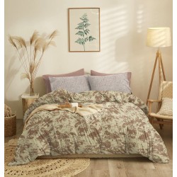Σεντόνια Μονά Σετ Marta Nala Cinnamon Polycotton Cokitex (160x260) 3Τεμ
