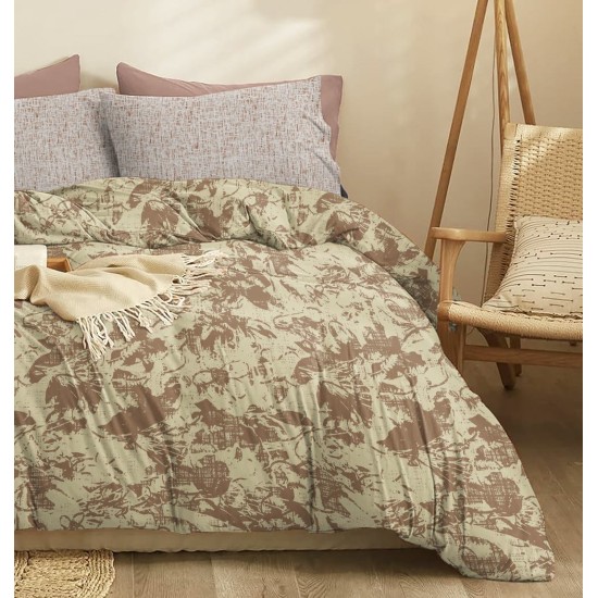 Σεντόνια King Σετ Marta Nala Cinnamon Polycotton Cokitex (260x280) 4Τεμ