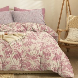 Σεντόνια King Σετ Marta Nala Mulberry Polycotton Cokitex (210x200+30 ) Με Λάστιχο 4Τεμ