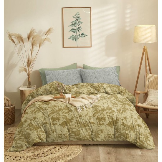 Σεντόνια Υπέρδιπλα Σετ Marta Nala Sage Polycotton Cokitex (230x260) 4Τεμ