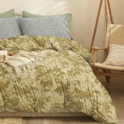 Σεντόνια King Σετ Marta Nala Sage Polycotton Cokitex (210x200+30 ) Με Λάστιχο 4Τεμ
