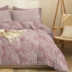 Σεντόνια King Σετ Marta Pansy Apple Polycotton Cokitex (210x200+30 ) Με Λάστιχο 4Τεμ