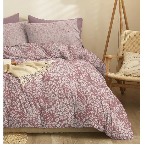 Παπλωματοθήκη Υπέρδιπλη Marta Pansy Apple Polycotton Cokitex (225x245) 1Τεμ