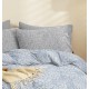 Παπλωματοθήκη Μονή Marta Pansy Denim Polycotton Cokitex (165x245) 1Τεμ
