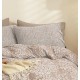 Σεντόνια King Σετ Marta Pansy Mocha Polycotton Cokitex (260x280) 4Τεμ
