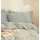 Σεντόνια Μονά Σετ Marta Pansy Olive Polycotton Cokitex (160x260) 3Τεμ