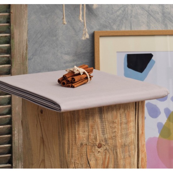 Πανωσέντονο Υπέρδιπλο Melody Grey 200TC Percale Cotton Cokitex (240x270) 1Τεμ
