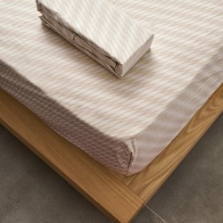 Κατωσέντονο Μονό La Marta Iris Mocha Cokitex (105x200) Με Λάστιχο 1Τεμ