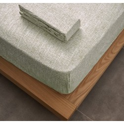 Κατωσέντονο Μονό La Marta Linen Khaki Cokitex (105x200) Με Λάστιχο 1Τεμ