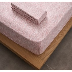 Κατωσέντονο Μονό La Marta Linen Rose Cokitex (105x200) Με Λάστιχο 1Τεμ