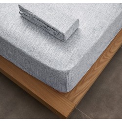 Κατωσέντονο Μονό La Marta Linen Grey Cokitex (105x200) Με Λάστιχο 1Τεμ