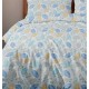 Παπλωματοθήκη Φανελένια Μονή Winter Pleasure Aspen Blue Cotton Cokitex (170x250) 1Τεμ