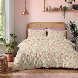 Σεντόνια Φανελένια Διπλά Σετ Winter Pleasure Aspen Pink Cotton Cokitex (150x200+35 ) Με Λάστιχο 4Τεμ