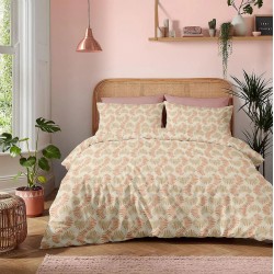 Σεντόνια Φανελένια Μονά Σετ Winter Pleasure Celine Apricot Cotton Cokitex (170x270) 3Τεμ