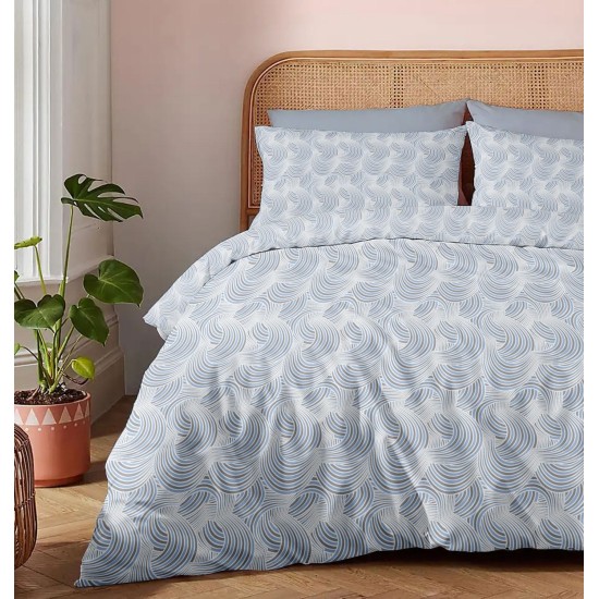 Σεντόνια Φανελένια Μονά Σετ Winter Pleasure Nova Blue Cotton Cokitex (170x270) 3Τεμ