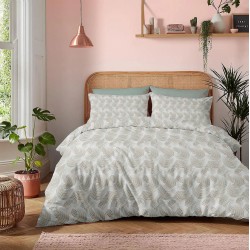Σεντόνια Φανελένια Υπέρδιπλα Σετ Winter Pleasure Nova Sage Cotton Cokitex (230x270) 4Τεμ