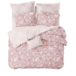 Σεντόνια Μονά Σετ Luna Fiore Pink Cotton Cokitex (170x265) 3Τεμ Σεντόνια Μονά Σετ Luna Fiore Pink Cotton Cokitex (170x265) 3Τεμ