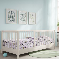 Σεντόνια Κούνιας Σετ Ballet Purple Cotton Cokitex (125x175) 3Τεμ