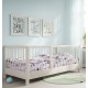 Σεντόνια Κούνιας Σετ Ballet Purple Cotton Cokitex (125x175) 3Τεμ