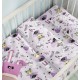 Σεντόνια Κούνιας Σετ Ballet Purple Cotton Cokitex (125x175) 3Τεμ