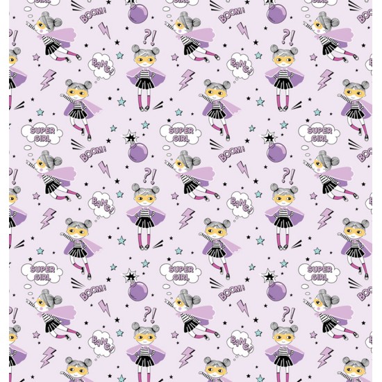Σεντόνια Κούνιας Σετ Ballet Purple Cotton Cokitex (125x175) 3Τεμ