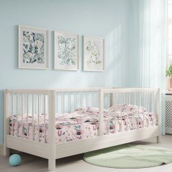 Σεντόνια Κούνιας Σετ Ballet Pink Cotton Cokitex (125x175) 3Τεμ