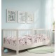 Σεντόνια Κούνιας Σετ Ballet Pink Cotton Cokitex (125x175) 3Τεμ