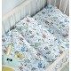 Σεντόνια Κούνιας Σετ Guitar Blue Cotton Cokitex (125x175) 3Τεμ