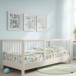 Σεντόνια Κούνιας Σετ Jungle Blue Cotton Cokitex (125x175) 3Τεμ