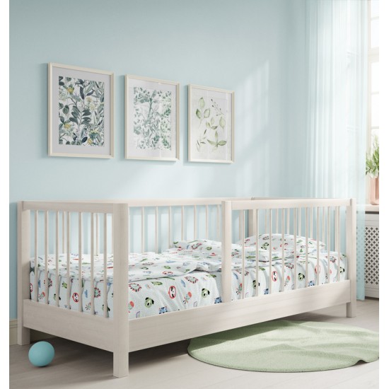 Σεντόνια Κούνιας Σετ Oasis Green Cotton Cokitex (125x175) 3Τεμ