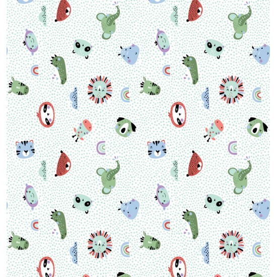 Σεντόνια Κούνιας Σετ Oasis Green Cotton Cokitex (125x175) 3Τεμ