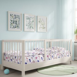 Σεντόνια Κούνιας Σετ Oasis Pink Cotton Cokitex (125x175) 3Τεμ