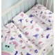 Σεντόνια Κούνιας Σετ Oasis Pink Cotton Cokitex (125x175) 3Τεμ