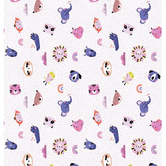 Σεντόνια Κούνιας Σετ Oasis Pink Cotton Cokitex (125x175) 3Τεμ