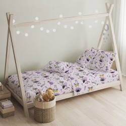 Σεντόνια Παιδικά Μονά Σετ Ballet Purple Cotton Cokitex (165x270) 3Τεμ