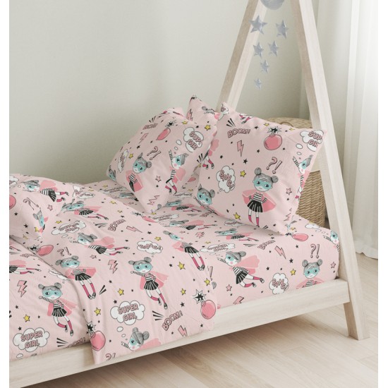 Πάπλωμα Παιδικό Μονό Σετ Ballet Pink Cotton Cokitex (160x240) 2Τεμ Πάπλωμα Παιδικό Μονό Σετ Ballet Pink Cotton Cokitex (160x240) 2Τεμ