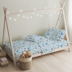 Πάπλωμα Παιδικό Μονό Σετ Guitar Blue Cotton Cokitex (160x240) 2Τεμ