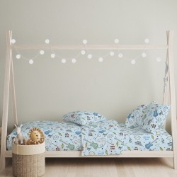 Πάπλωμα Παιδικό Μονό Σετ Guitar Blue Cotton Cokitex (160x240) 2Τεμ