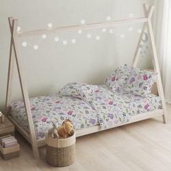 Πάπλωμα Παιδικό Μονό Σετ Guitar Pink Cotton Cokitex (160x240) 2Τεμ