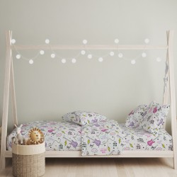 Πάπλωμα Παιδικό Μονό Σετ Guitar Pink Cotton Cokitex (160x240) 2Τεμ
