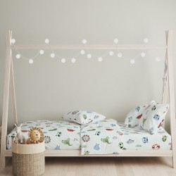 Πάπλωμα Παιδικό Μονό Σετ Oasis Green Cotton Cokitex (160x240) 2Τεμ