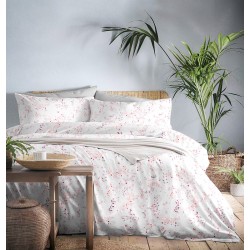 Σεντόνια Μονά Σετ Marta Breath Plum Polycotton Cokitex (165x250) 3Τεμ